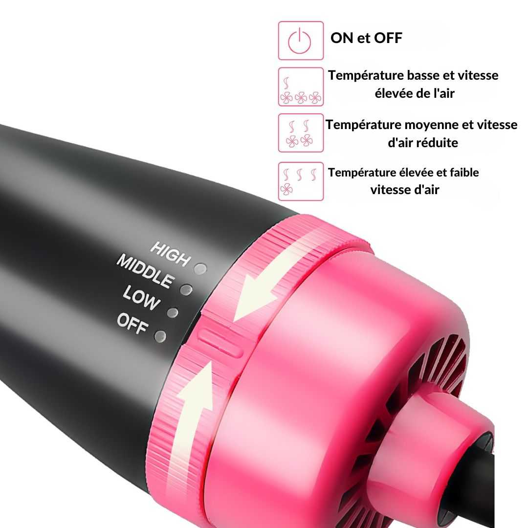 AirGlam ™ - Sèche cheveux Brosse Beauté et santé Éditions Traditions & Modernité Inc. CJJJJTYS03971-Hair curler-AU