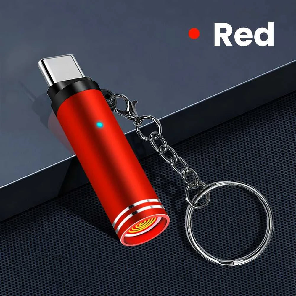 Mini Type C Mobile Phone Cigarette Lighter Air Blowing Cigarette Lighter Outdoor Safety USB C Lighter Adapter For iPhone 17 Pro Éditions Traditions & Modernité Inc. 185980467;20260611;178119363355qYQ