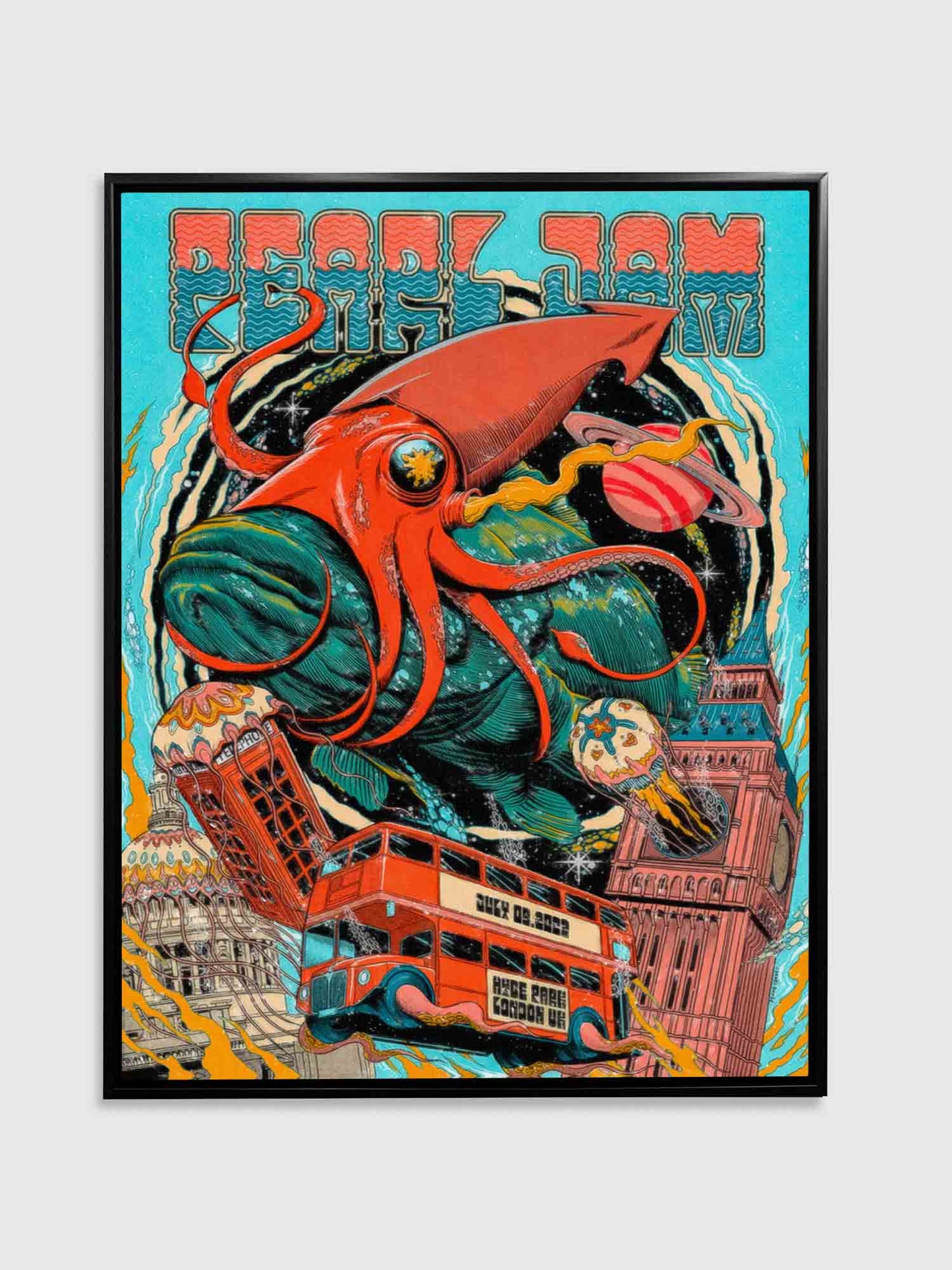 Pearl Jam London Poster -Canvas Music Lovers Wall decor Éditions Traditions & Modernité Inc. 2436-004