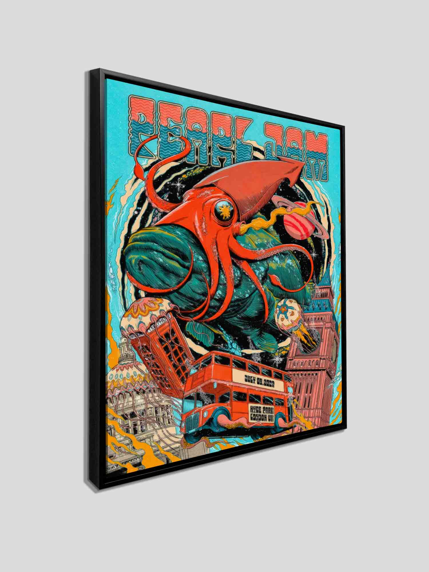 Pearl Jam London Poster -Canvas Music Lovers Wall decor Éditions Traditions & Modernité Inc. 2436-004