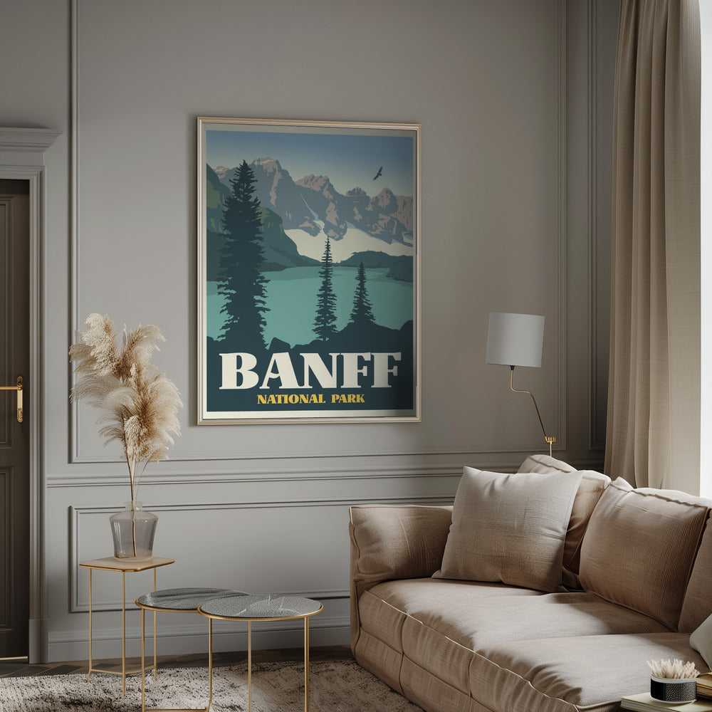 Wall art Banff National Park Travel Print canvas Éditions Traditions & Modernité Inc. 2666083-2436