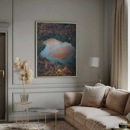 Wall art Autumn at the Lake canvas Éditions Traditions & Modernité Inc. 2962672-2436