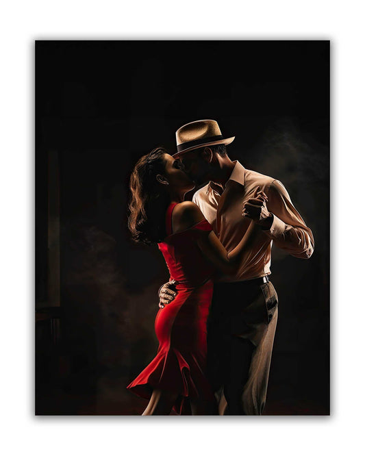Wall Art- Tango Dance -Canvas Printed-Modern art Wall decor Éditions Traditions & Modernité Inc. 4836-196