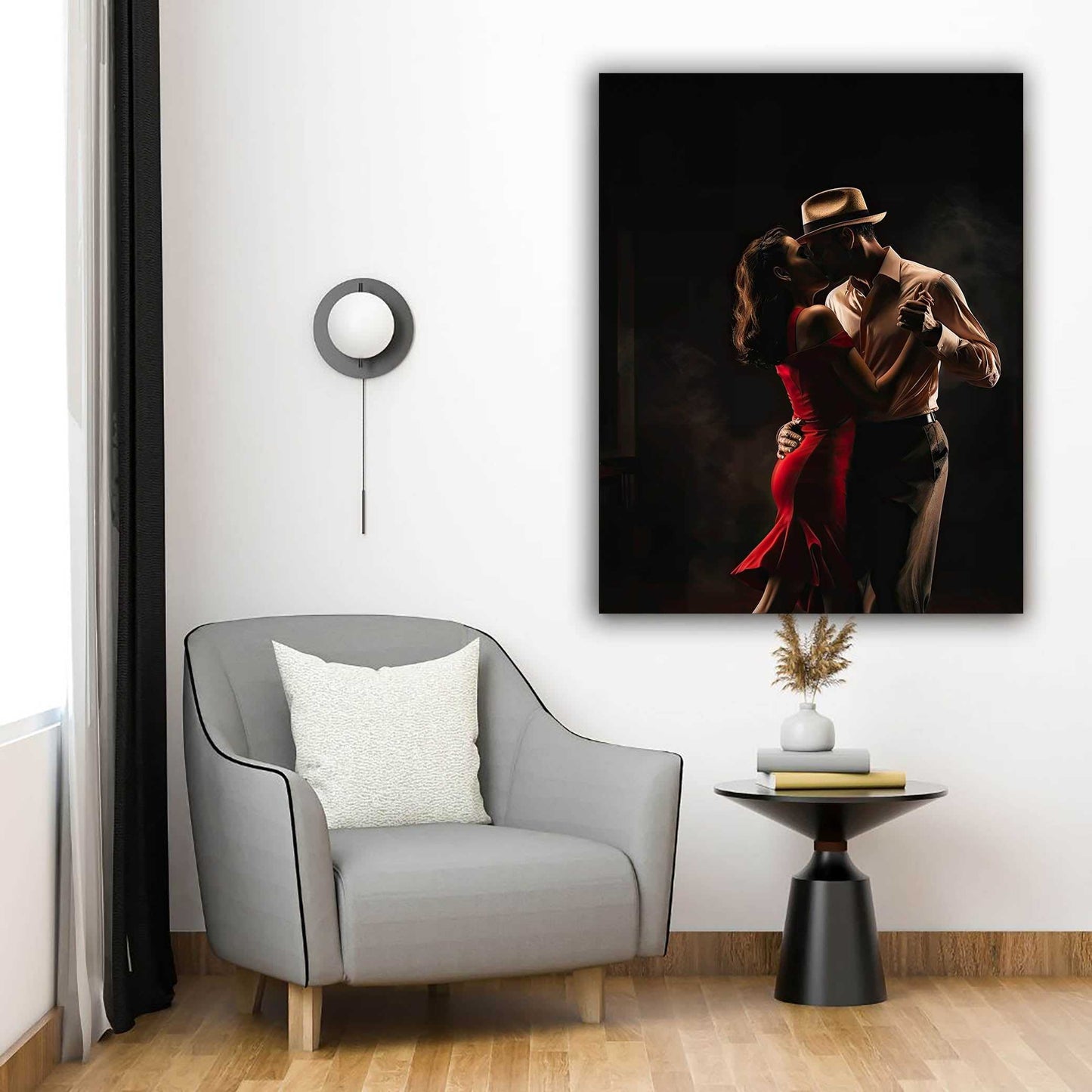 Wall Art- Tango Dance -Canvas Printed-Modern art Wall decor Éditions Traditions & Modernité Inc. 4836-196