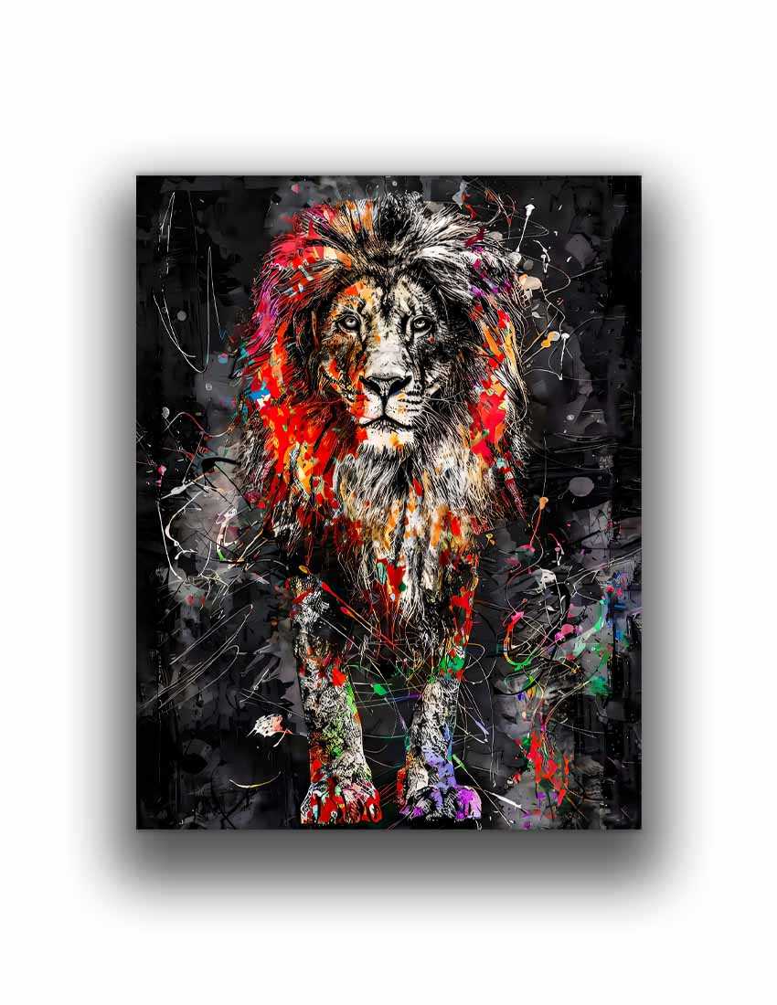 "Uncle Leo" 36" x 48" Fine Art Lion Canvas Print Posters, Prints, & Visual Artwork Éditions Traditions & Modernité Inc. 4836-249
