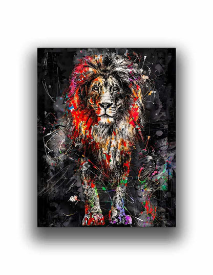 "Uncle Leo" 36" x 48" Fine Art Lion Canvas Print Posters, Prints, & Visual Artwork Éditions Traditions & Modernité Inc. 4836-249