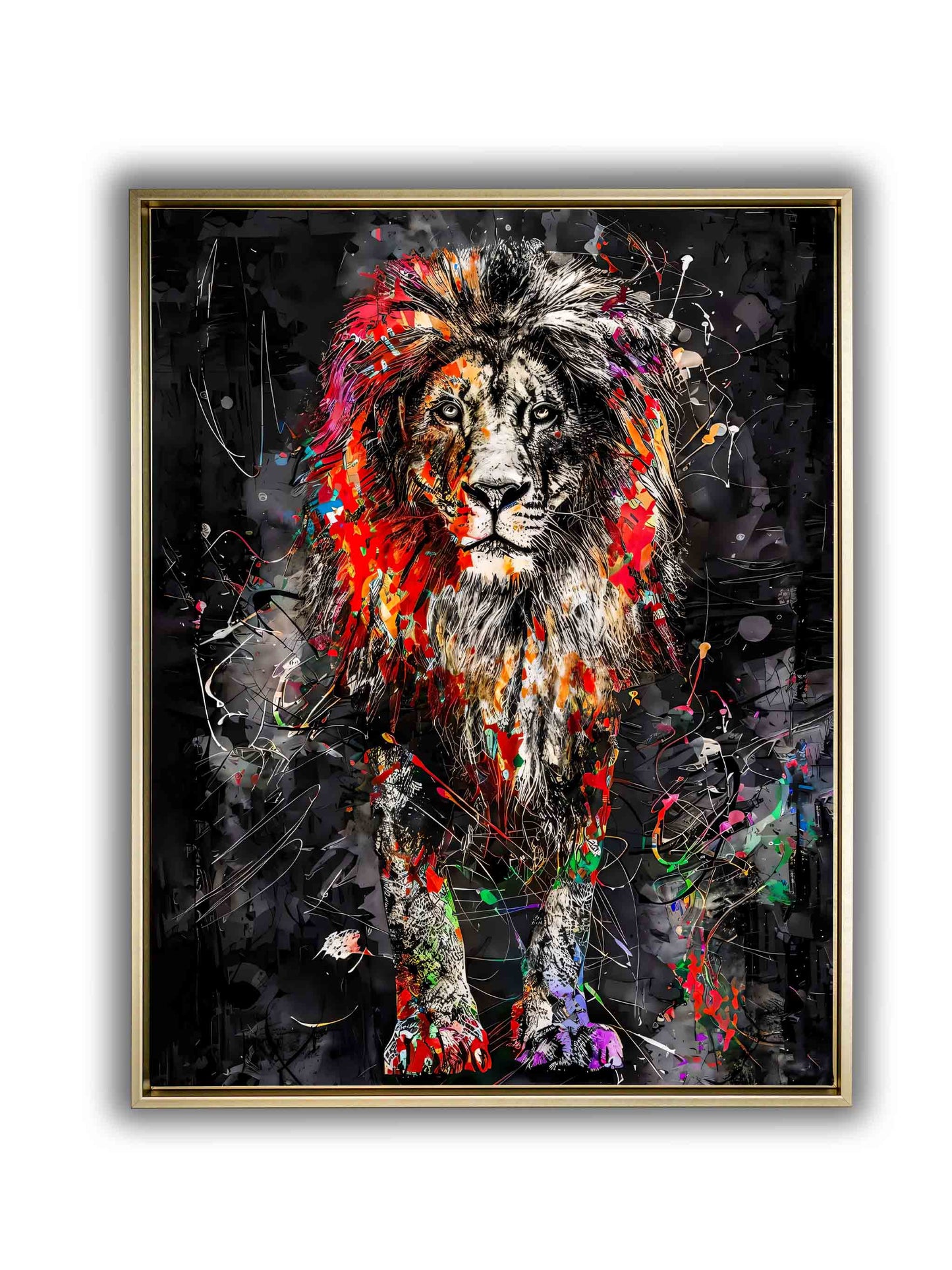 "Uncle Leo" 36" x 48" Fine Art Lion Canvas Print Posters, Prints, & Visual Artwork Éditions Traditions & Modernité Inc. 4836-249