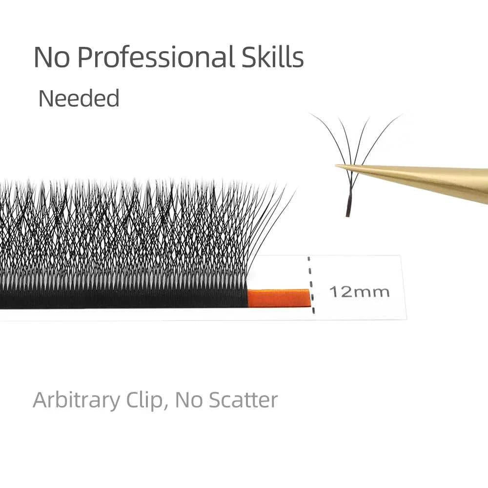 NAGARAKU Automatic Flowering W Shape Bloom 3D 4D 5D 6D 7D 8D Premade Fans Speed Eyelash Extensions Natural Soft Light Full Dense Éditions Traditions & Modernité Inc. 186727709;20260628;17826905593JIPY