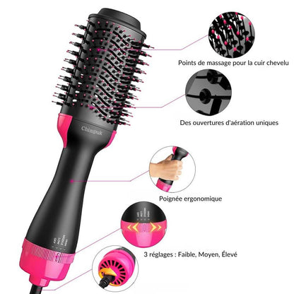 AirGlam ™ - Sèche cheveux Brosse Beauté et santé Éditions Traditions & Modernité Inc. CJJJJTYS03971-Hair curler-AU
