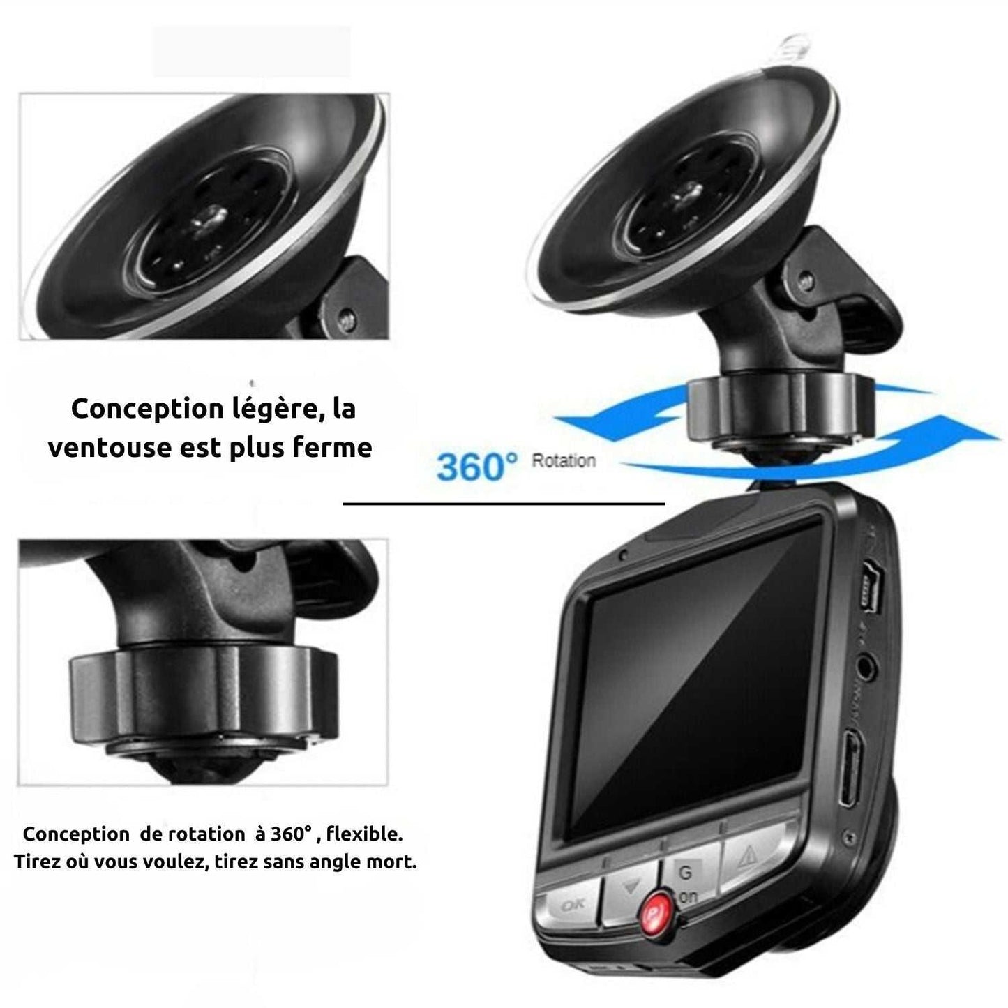DriveGuard HD - Caméra pour voiture Gadget Éditions Traditions & Modernité Inc. CJQCQCQC00922-Black-General clearing