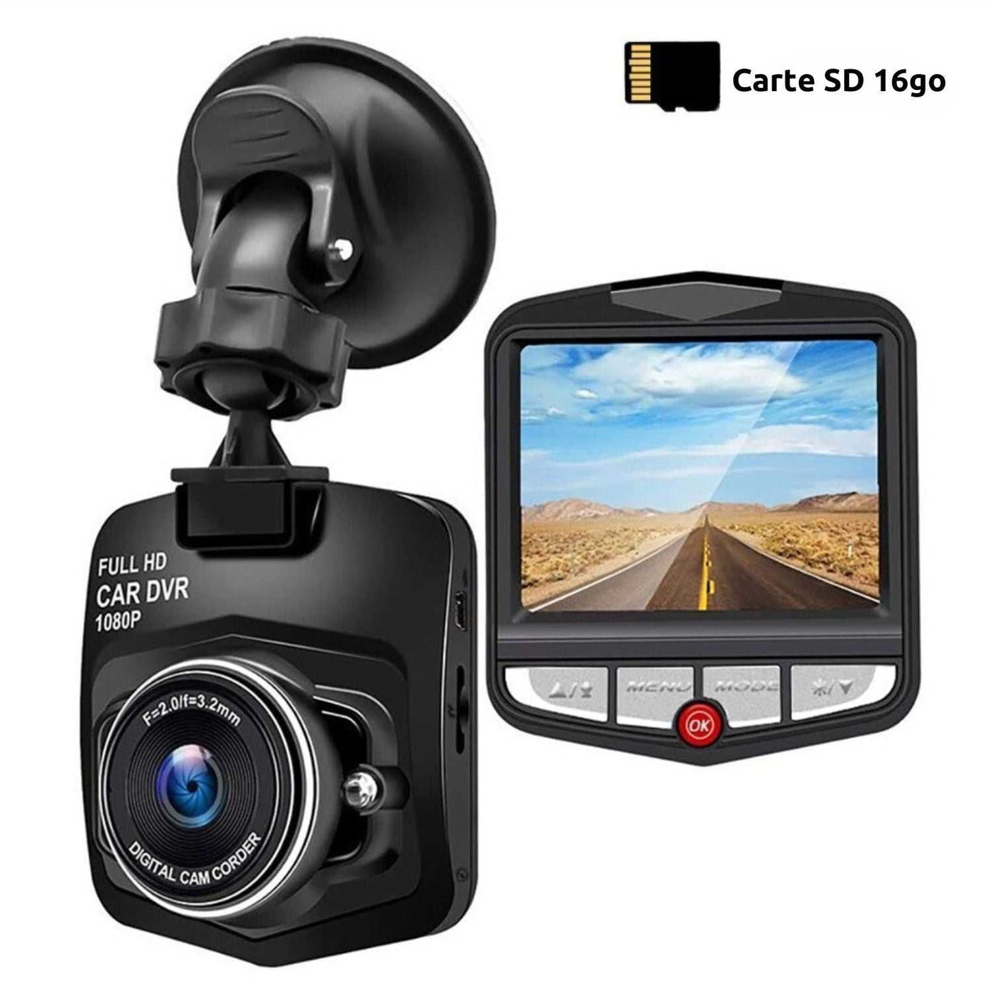 DriveGuard HD - Caméra pour voiture Gadget Éditions Traditions & Modernité Inc. CJQCQCQC00922-Black-General clearing