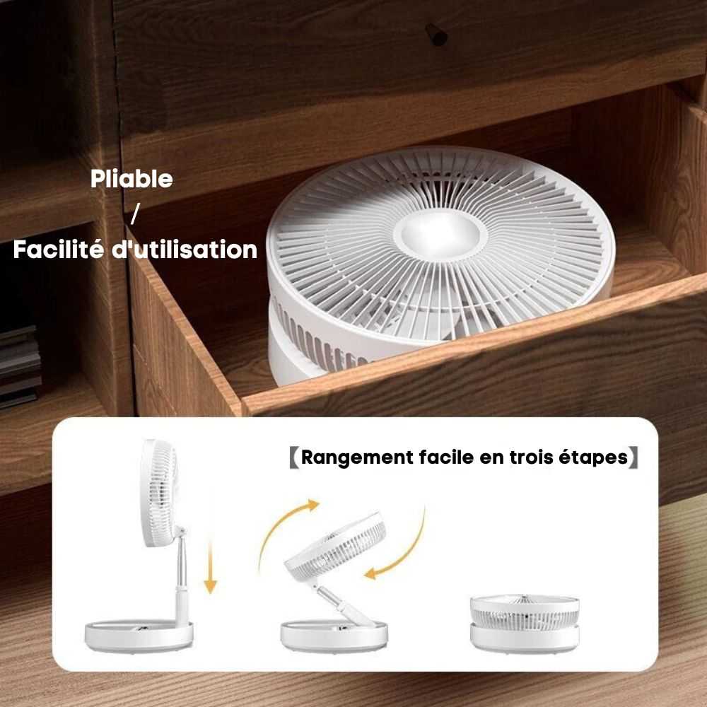 FoldAir - Ventilateur portable rétractable sans fil Gadget Éditions Traditions & Modernité Inc. CJJT149769604DW