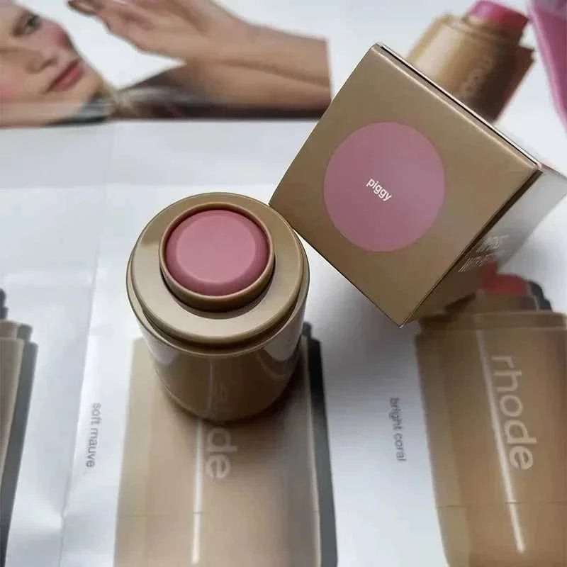 Rhod Pocket Blush LIP Stick Lip And Cheek Hydrating Stick Natural Rouge Powder Blush Cream Lipstick Cheek Easy To Apply Color Éditions Traditions & Modernité Inc. 200001176:200006154#plum