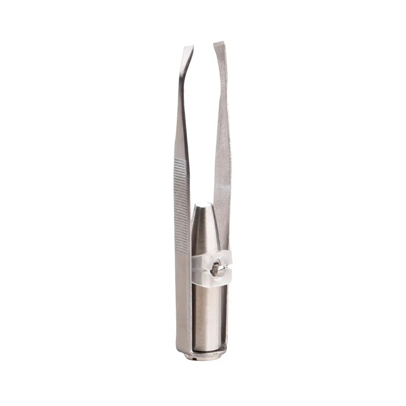 1PC Portable Stainless Steel Eyebrow Tweezer with Smart LED Light - Makeup Removal Tool Éditions Traditions & Modernité Inc. 186728096;20260629;1782691284uhTnM