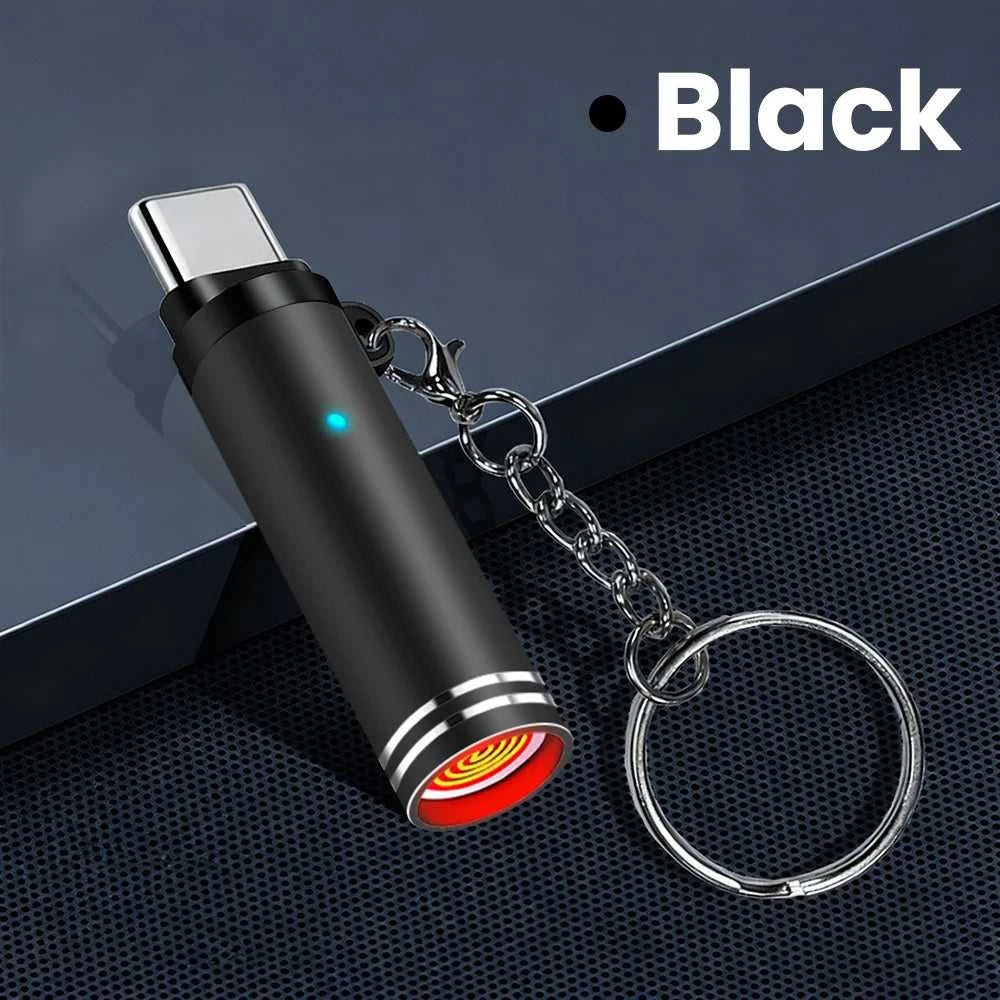 Mini Type C Mobile Phone Cigarette Lighter Air Blowing Cigarette Lighter Outdoor Safety USB C Lighter Adapter For iPhone 17 Pro Éditions Traditions & Modernité Inc. 185980467;20260611;178119363355qYQ