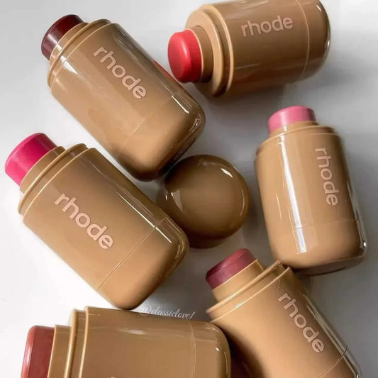 Rhod Pocket Blush LIP Stick Lip And Cheek Hydrating Stick Natural Rouge Powder Blush Cream Lipstick Cheek Easy To Apply Color Éditions Traditions & Modernité Inc. 200001176:200006154#plum
