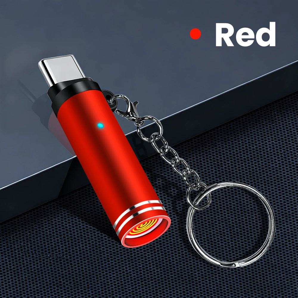 Mini Type C Mobile Phone Cigarette Lighter Air Blowing Cigarette Lighter Outdoor Safety USB C Lighter Adapter For iPhone 17 Pro Éditions Traditions & Modernité Inc. 186728116;20260629;1782691361lCZny