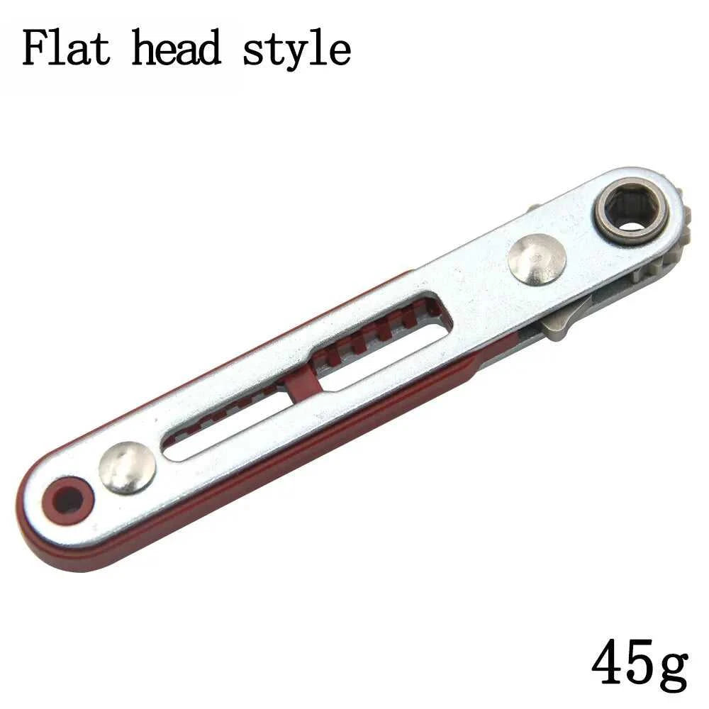 Multifunctional Bidirectional Forward and Reverse Ratchet Screwdriver Elbow Flat Head Wrench Cross Screwdriver Slotted Tool