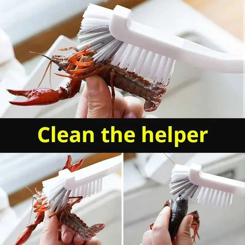 Japanese Sink & Motorcycle Cleaning Brush - Long Handle Elbow Design for Tail Holes & Crevices