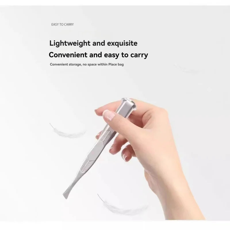 1PC Portable Stainless Steel Eyebrow Tweezer with Smart LED Light - Makeup Removal Tool Éditions Traditions & Modernité Inc. 186728096;20260629;1782691284uhTnM