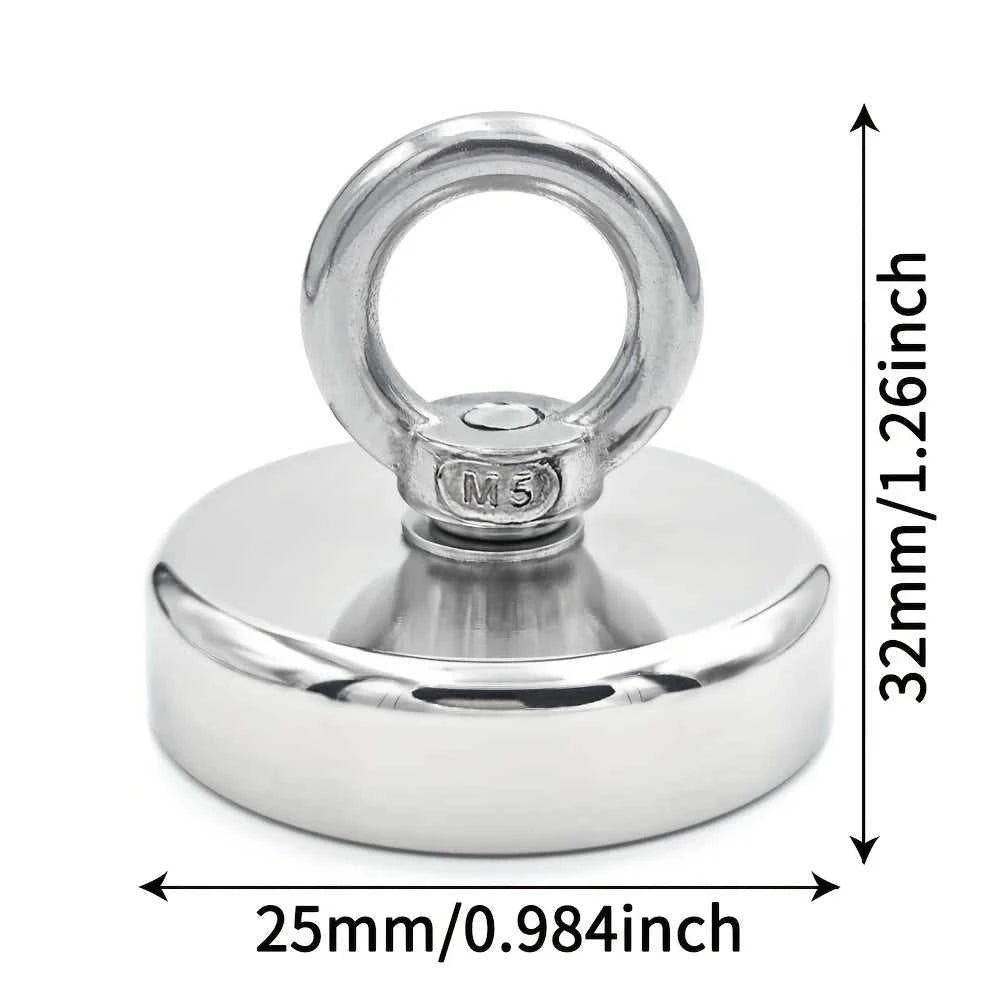 D16~D42mm Super Strong Neodymium Fishing Hook N52 Heavy Duty Rare Earth Neodymium with Countersunk Hole Eyebolt Salvage Magnetic Éditions Traditions & Modernité Inc. 185980362;20260611;1781193602tp9J4