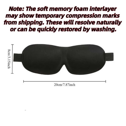 3D Sleep Mask Blindfold Sleeping Aid Soft Memory Foam Eye mask for Sleeping Travel Blockout Light Slaapmasker Eye Cover Éditions Traditions & Modernité Inc. 186728061;20260628;17826910237aWW3
