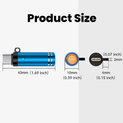 Mini Type C Mobile Phone Cigarette Lighter Air Blowing Cigarette Lighter Outdoor Safety USB C Lighter Adapter For iPhone 17 Pro Éditions Traditions & Modernité Inc. 186728116;20260629;1782691361lCZny