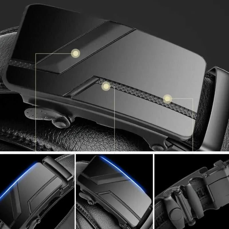 Men's High-Quality Belt 110cm 120cm 130cm Luxury Belt, Black Men's Automatic Buckle Jeans Men's Belt Suit Belt Éditions Traditions & Modernité Inc. 186728099;20260629;17826912917fgxc
