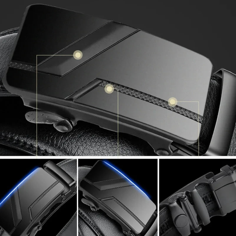 Men's High-Quality Belt 110cm 120cm 130cm Luxury Belt, Black Men's Automatic Buckle Jeans Men's Belt Suit Belt Éditions Traditions & Modernité Inc. 186728099;20260629;17826912917fgxc