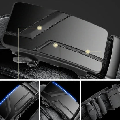 Men's High-Quality Belt 110cm 120cm 130cm Luxury Belt, Black Men's Automatic Buckle Jeans Men's Belt Suit Belt Éditions Traditions & Modernité Inc. 186728099;20260629;17826912917fgxc