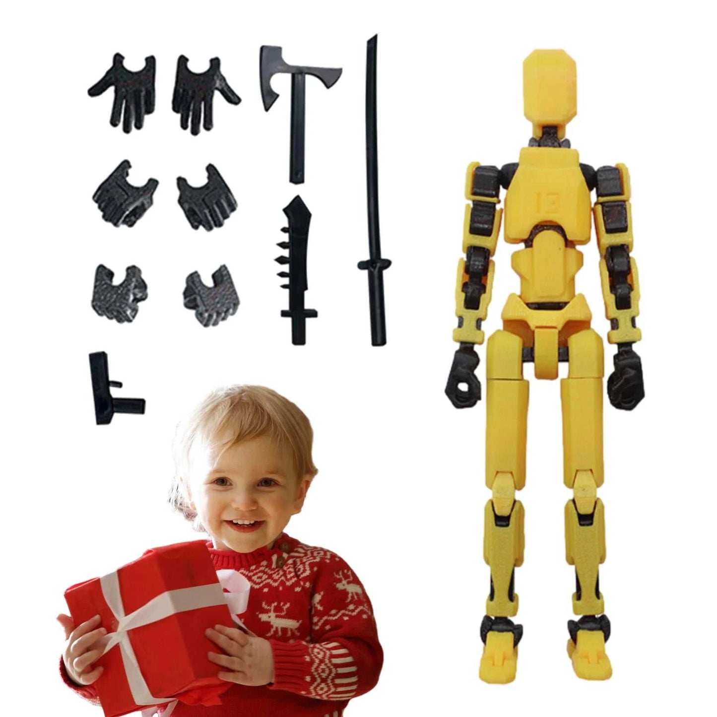 1PCS 13 Joints Figure Articulate Movable Dummy Doll Diy Assembly Toy 3D Printed Action Figure Stop Motion Animation Dummy Éditions Traditions & Modernité Inc. 186225923;20260617;1781706257Dw8aY