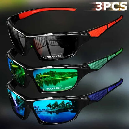 1/3PCS Sports Polarized Sunglasses for Men Lightweight Night Vision Male Shades Cycling Driving Fishing Fashion Mirror Sunglass Éditions Traditions & Modernité Inc. 185982980;20260611;1781194018gMysY