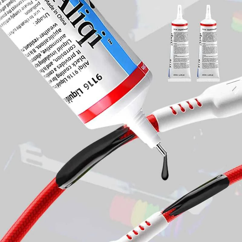 Waterproof Liquid Electrical Tape Rubber Insulating Cable Wire Coat Glue Insulation Adhesives Sealer Home Fix Line Glue Éditions Traditions & Modernité Inc. 185982372;20260611;1781193878noBpk