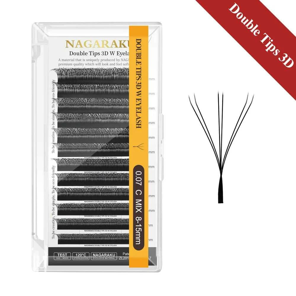 NAGARAKU Automatic Flowering W Shape Bloom 3D 4D 5D 6D 7D 8D Premade Fans Speed Eyelash Extensions Natural Soft Light Full Dense Éditions Traditions & Modernité Inc. 186727809;20260628;1782690558VJlHx