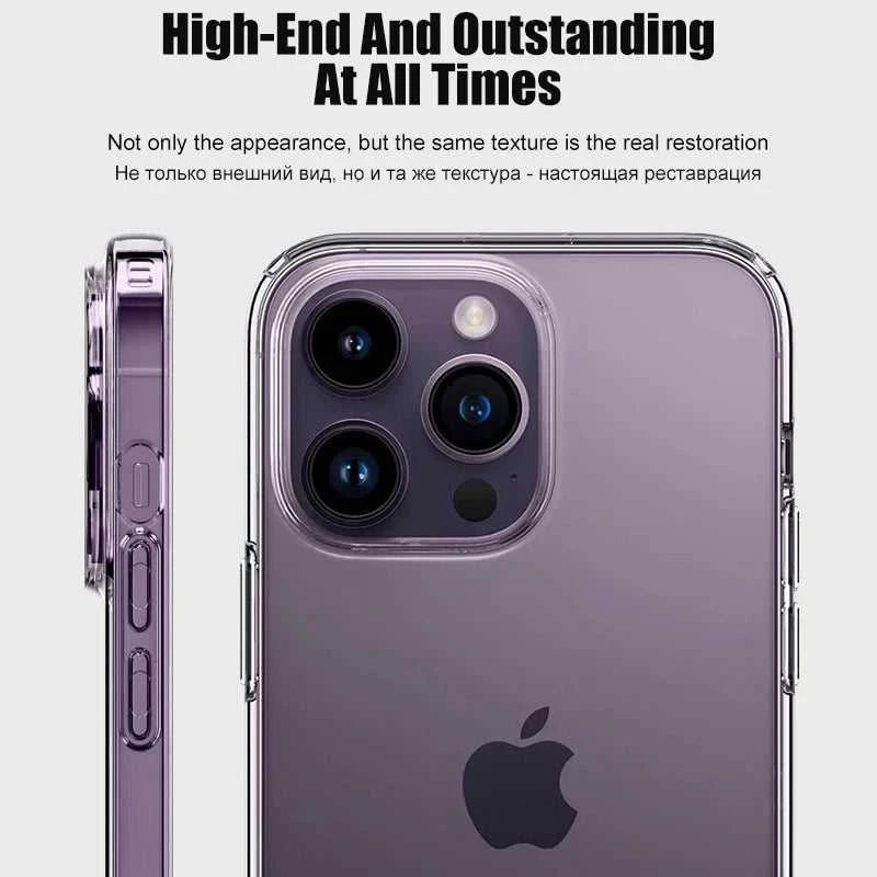Luxury Clear Silicone Phone Case For iPhone 16 15 14 13 12 11 Pro Max XR X XS 7 8 Plus Shockproof Transparent Bumper Back Cover Éditions Traditions & Modernité Inc. 186082184;20260613;1781385897HAmUA