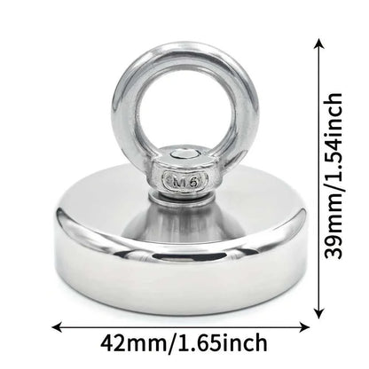 D16~D42mm Super Strong Neodymium Fishing Hook N52 Heavy Duty Rare Earth Neodymium with Countersunk Hole Eyebolt Salvage Magnetic Éditions Traditions & Modernité Inc. 185980362;20260611;1781193602tp9J4