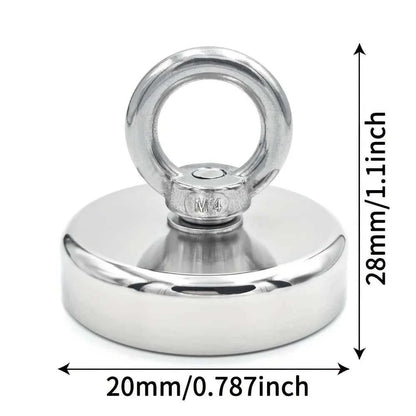 D16~D42mm Super Strong Neodymium Fishing Hook N52 Heavy Duty Rare Earth Neodymium with Countersunk Hole Eyebolt Salvage Magnetic Éditions Traditions & Modernité Inc. 185980362;20260611;1781193602tp9J4