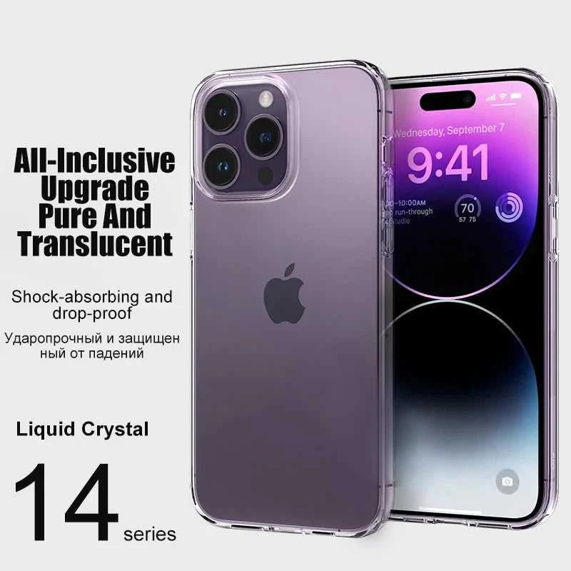 Luxury Clear Silicone Phone Case For iPhone 16 15 14 13 12 11 Pro Max XR X XS 7 8 Plus Shockproof Transparent Bumper Back Cover Éditions Traditions & Modernité Inc. 186082184;20260613;1781385897HAmUA