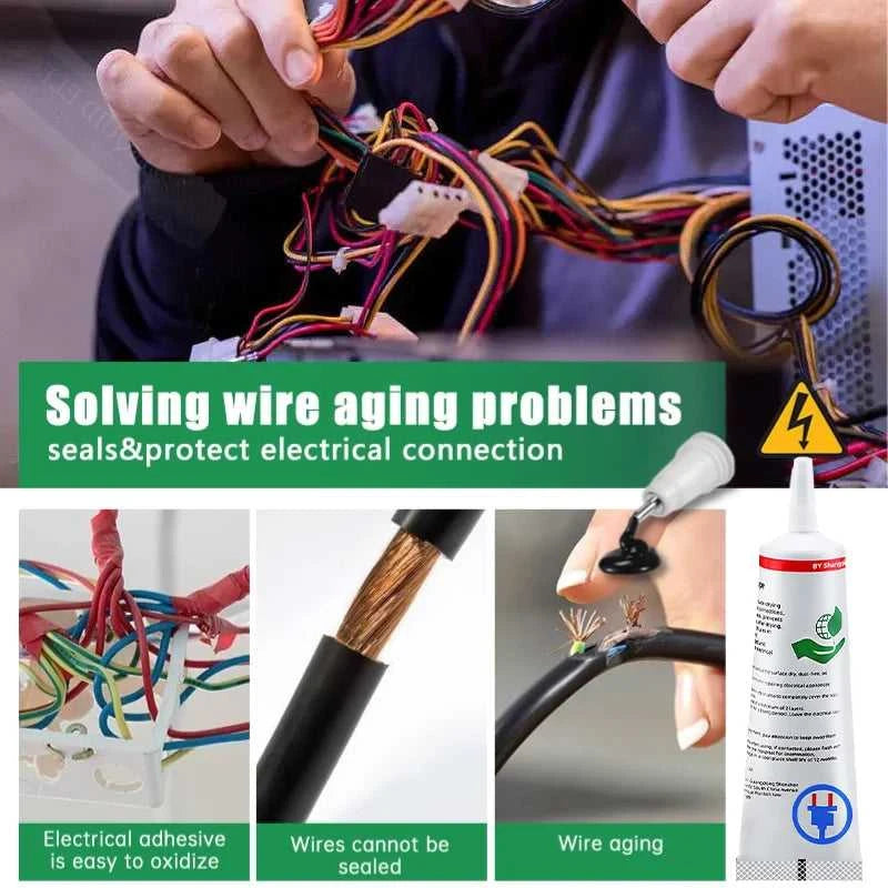 Waterproof Liquid Electrical Tape Rubber Insulating Cable Wire Coat Glue Insulation Adhesives Sealer Home Fix Line Glue Éditions Traditions & Modernité Inc. 185982372;20260611;1781193878noBpk