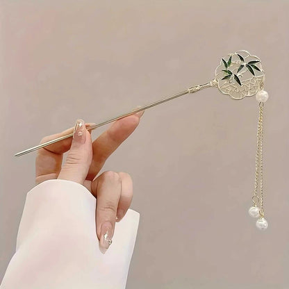 1/6pcs Elegant Chinese Style Tassel Hair Stick Traditional Floral Design Hairstyle Accessory Women Jewelry Hairpin Hairneedle Éditions Traditions & Modernité Inc. 186083255;20260613;1781386260YNM29