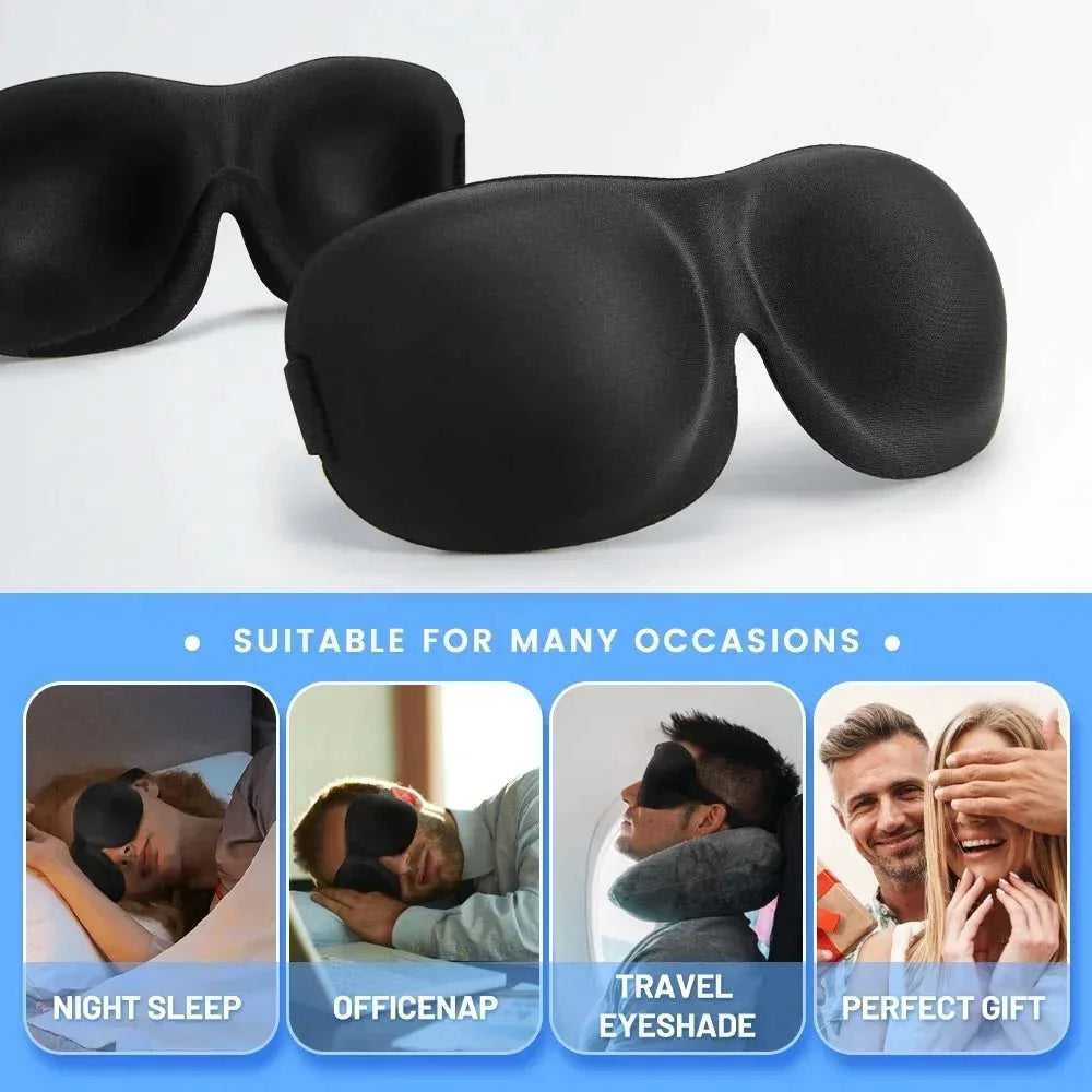 3D Sleep Mask Blindfold Sleeping Aid Soft Memory Foam Eye mask for Sleeping Travel Blockout Light Slaapmasker Eye Cover Éditions Traditions & Modernité Inc. 186728061;20260628;17826910237aWW3