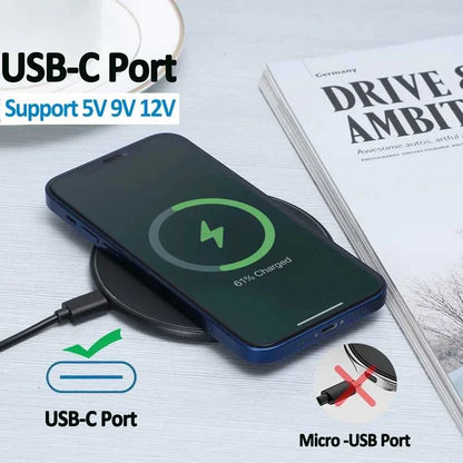 100W Fast Wireless Charger Pad For iPhone 15 14 13 12 X Pro Max 8 Samsung Galaxy S23 Xiaomi Wireless Charging Station Chargers
