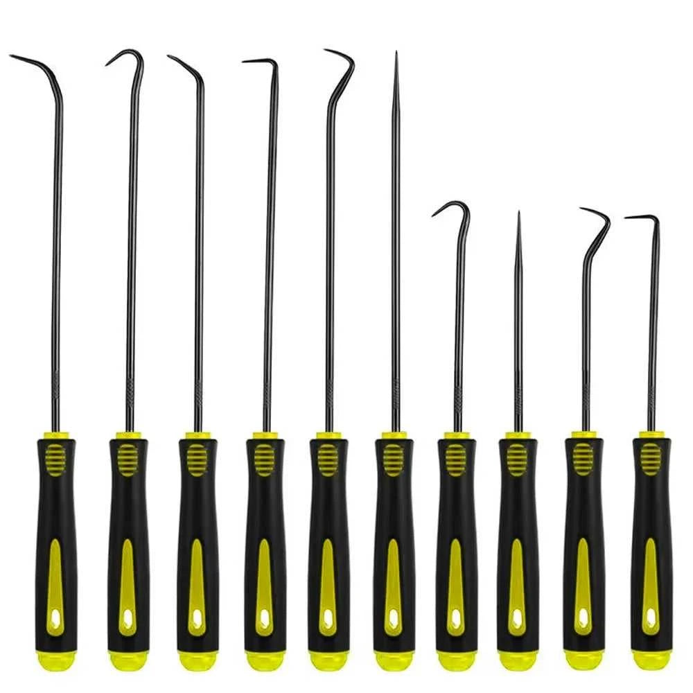 10/4Pcs Precision Pick and Hook Set, Car Auto Oil Seal/O-Ring Seal Gasket Pick Mini Precision Hooks Professional Puller Remover