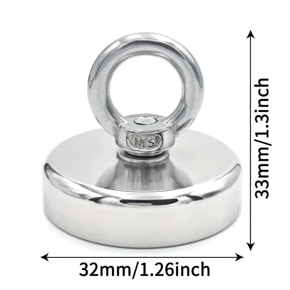 D16~D42mm Super Strong Neodymium Fishing Hook N52 Heavy Duty Rare Earth Neodymium with Countersunk Hole Eyebolt Salvage Magnetic Éditions Traditions & Modernité Inc. 185980362;20260611;1781193602tp9J4