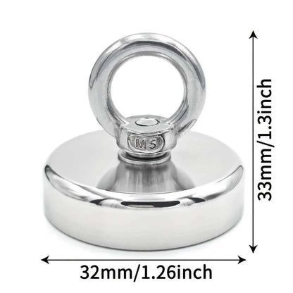 D16~D42mm Super Strong Neodymium Fishing Hook N52 Heavy Duty Rare Earth Neodymium with Countersunk Hole Eyebolt Salvage Magnetic Éditions Traditions & Modernité Inc. 185980362;20260611;1781193602tp9J4