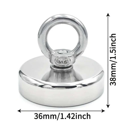 D16~D42mm Super Strong Neodymium Fishing Hook N52 Heavy Duty Rare Earth Neodymium with Countersunk Hole Eyebolt Salvage Magnetic Éditions Traditions & Modernité Inc. 185980362;20260611;1781193602tp9J4