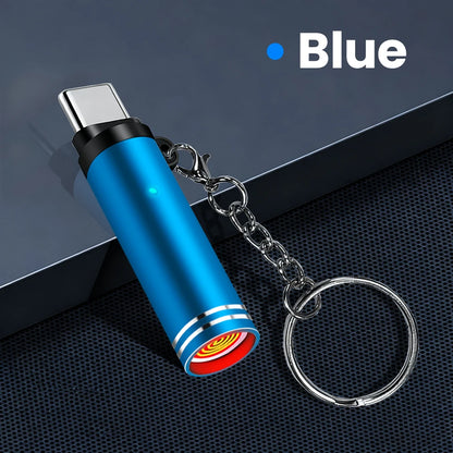 Mini Type C Mobile Phone Cigarette Lighter Air Blowing Cigarette Lighter Outdoor Safety USB C Lighter Adapter For iPhone 17 Pro Éditions Traditions & Modernité Inc. 186728116;20260629;1782691361lCZny