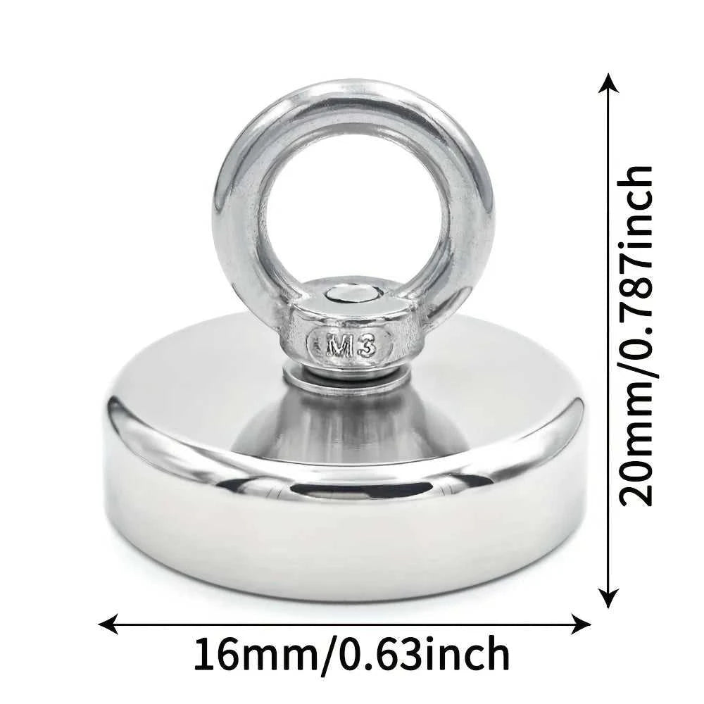 D16~D42mm Super Strong Neodymium Fishing Hook N52 Heavy Duty Rare Earth Neodymium with Countersunk Hole Eyebolt Salvage Magnetic Éditions Traditions & Modernité Inc. 185980362;20260611;1781193602tp9J4