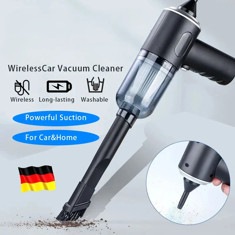 9000Pa Wireless Car Vacuum Cleaner USB Charging 1200mAh Portable Cleaning Appliance Mini Wet and Dry Vacuum Cleaner Household Éditions Traditions & Modernité Inc. 186728132;20260629;17826914960UM62