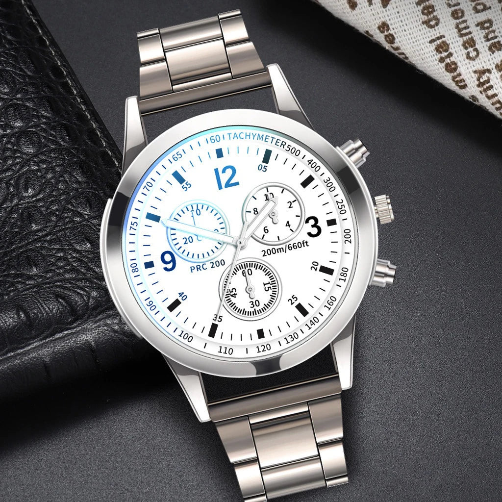 1/2PCS Men Business Watches Fashion Men's Steel Band Quartz Watch with Bracelet（Box not Included） Éditions Traditions & Modernité Inc. 186728091;20260629;1782691242rPFQK